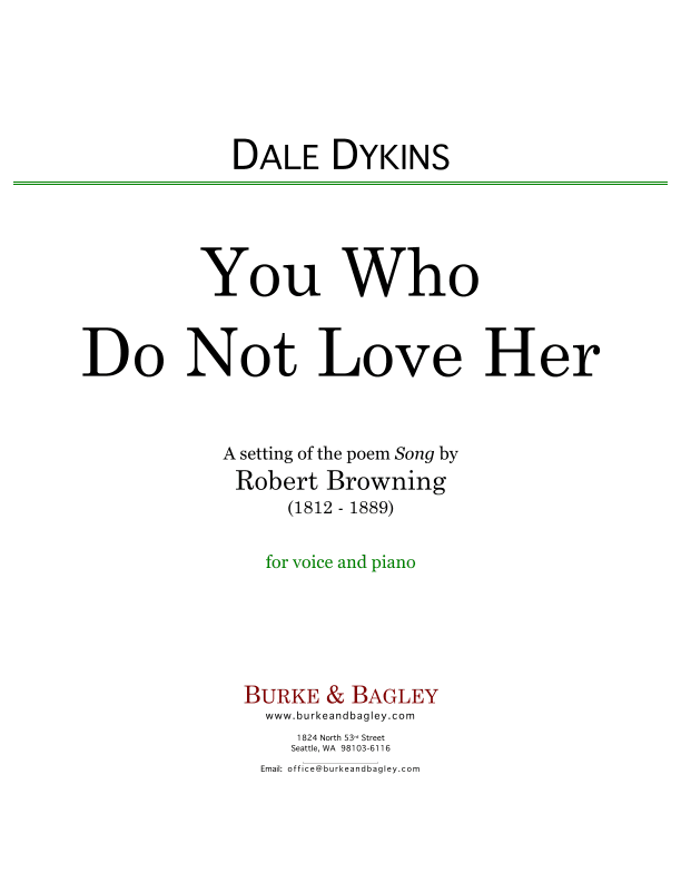 You Who Do Not Love Her