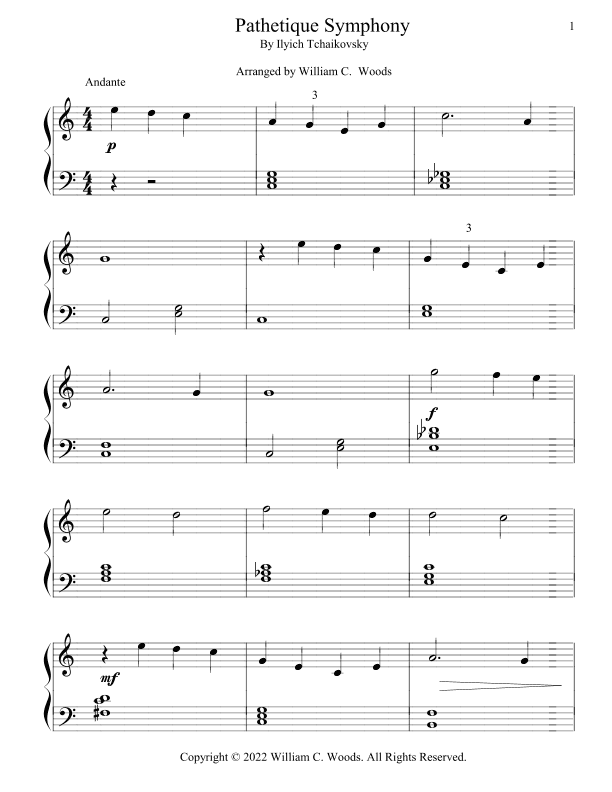 Pathetique Symphony (arr. William C. Woods)