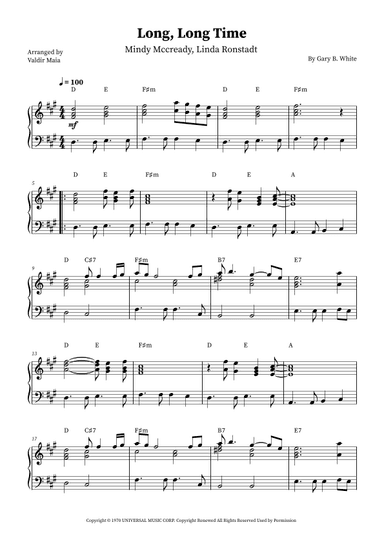 Long Long Time (arr. Valdir Maia)