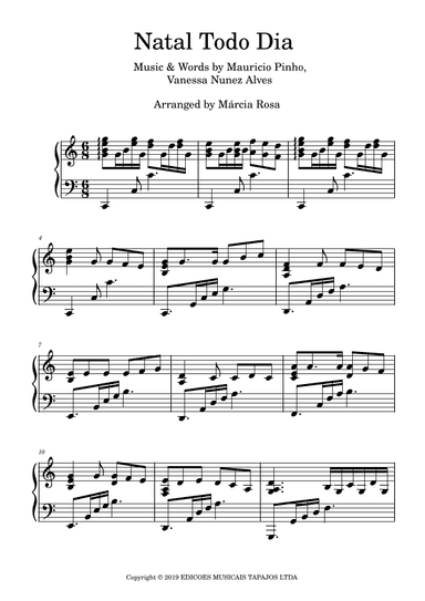 Natal Todo Dia (inclusao) Eu Adoro A Noite De Nata (arr. Márcia Rosa)