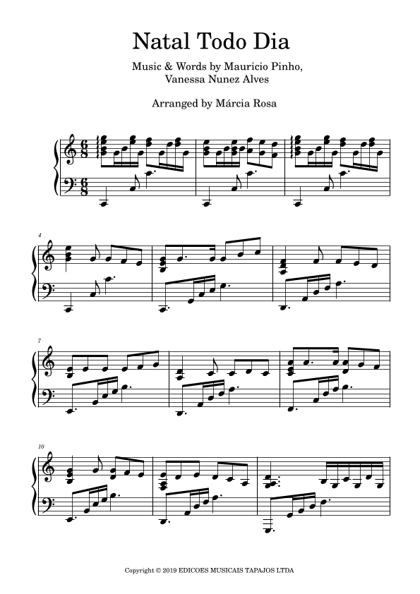 Natal Todo Dia (inclusao) Eu Adoro A Noite De Nata (arr. Márcia Rosa)