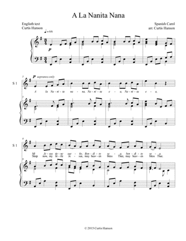 A La Nanita Nana (SSA) (arr. Curtis Hanson)