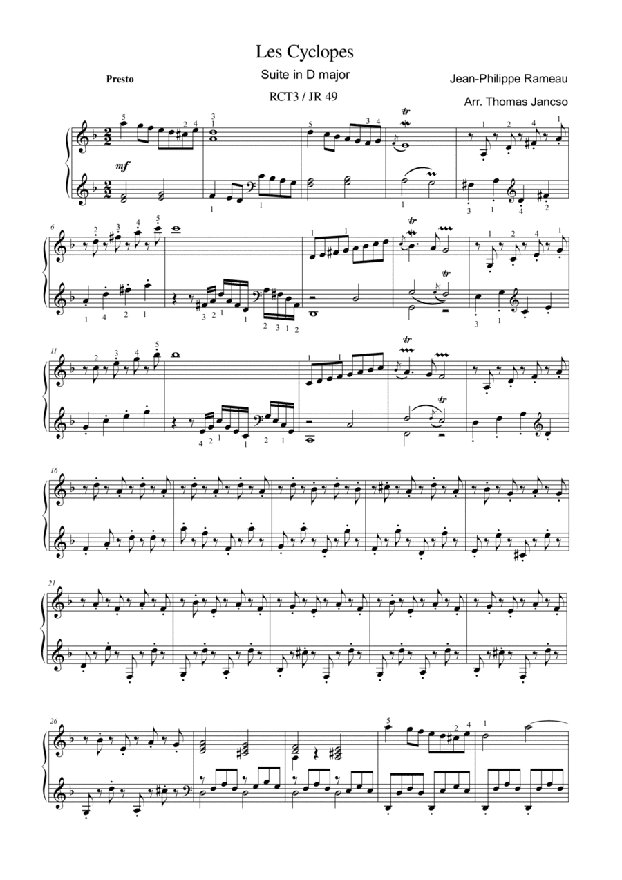 Les Cyclopes (arr. Thomas Jancso)