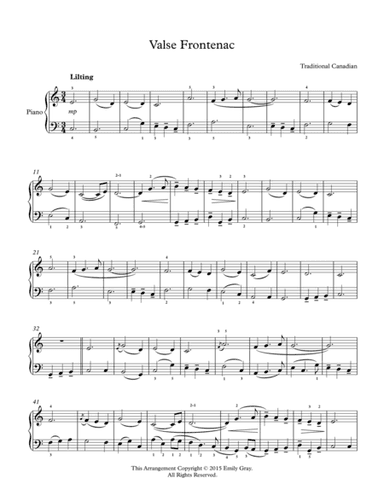 Valse Frontenac (arr. Emily Gray)