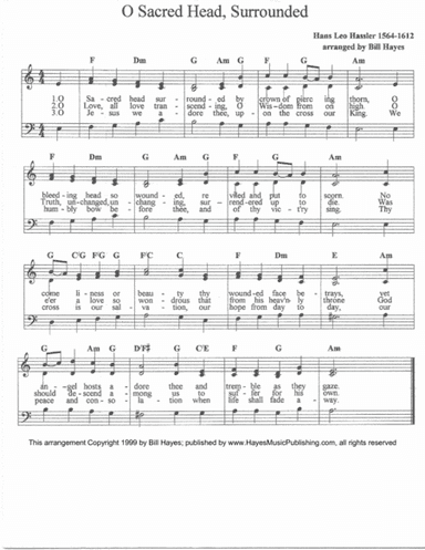O Sacred Head Surrounded (arr. Bill Hayes)