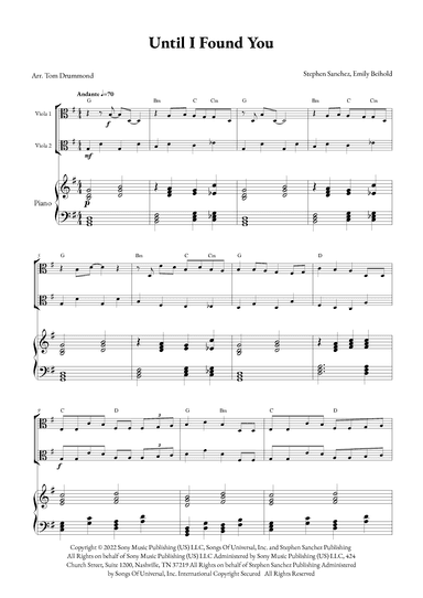 Until I Found You (arr. Tom Drummond)