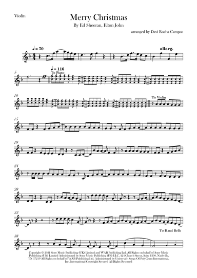 Merry Christmas (arr. Davi Rocha Campos)