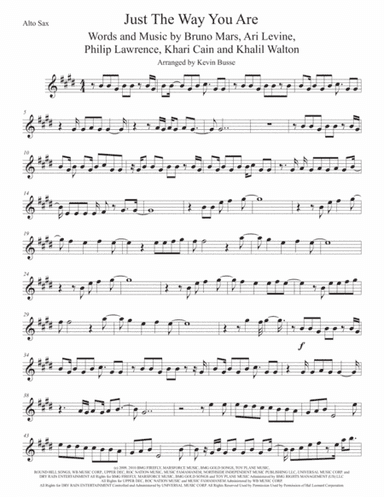 Just The Way You Are (arr. Kevin Busse)