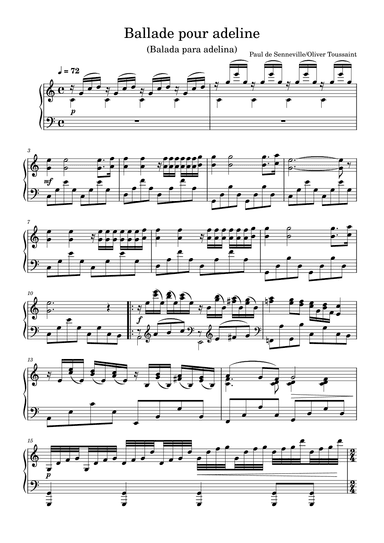 Ballade Pour Adeline (arr. Gianluca Giovannetti)