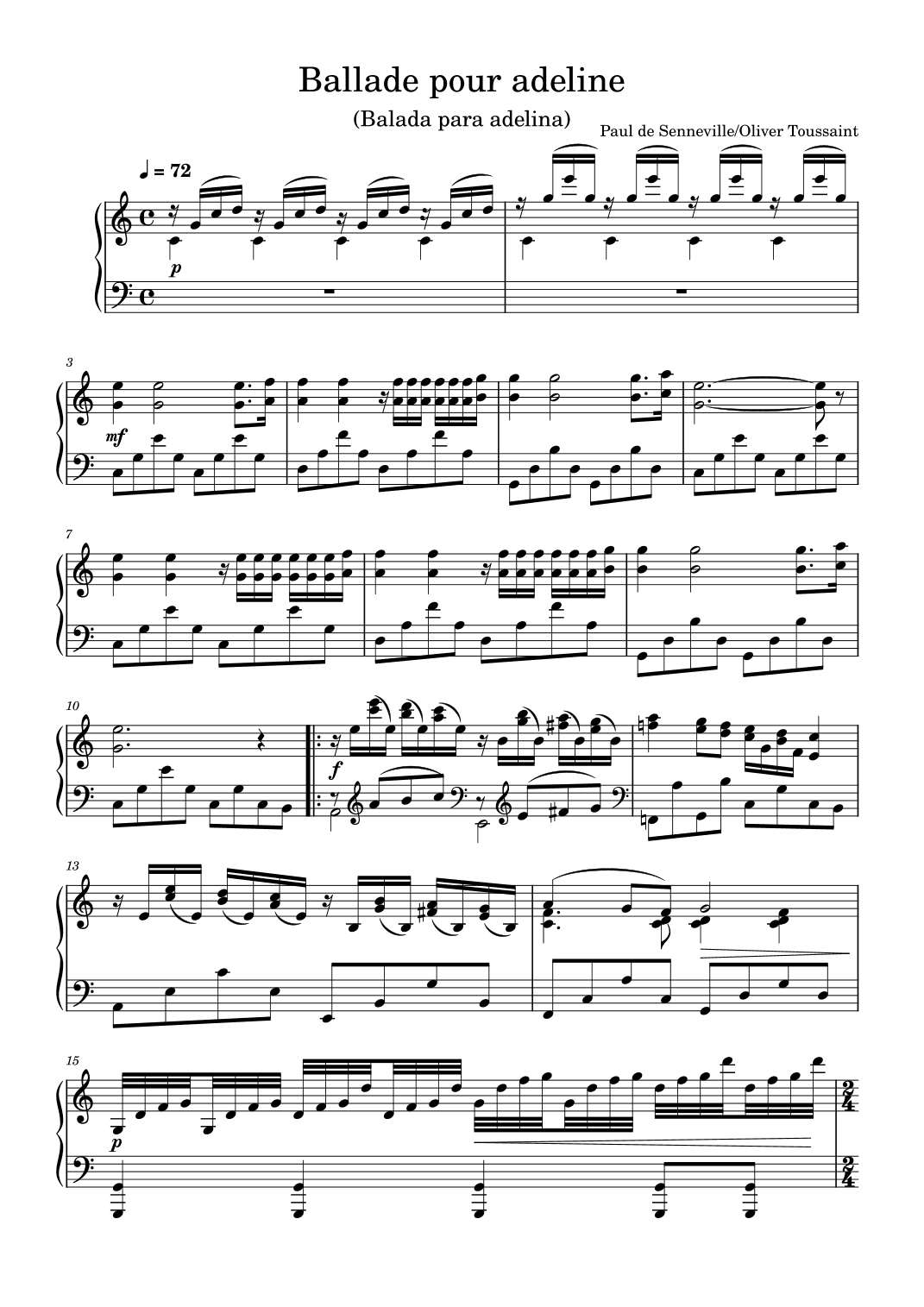 Ballade Pour Adeline (arr. Gianluca Giovannetti)