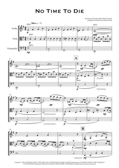 No Time To Die (arr. Robert Newth)