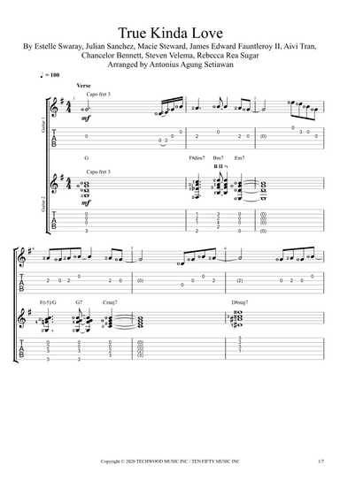 True Kinda Love (arr. Antonius Agung Setiawan)