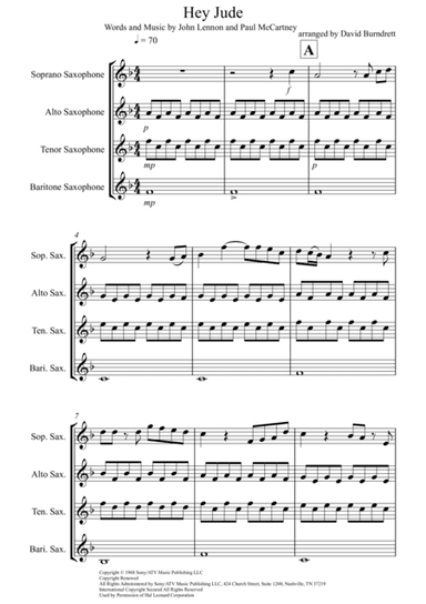 Hey Jude (arr. David Burndrett)