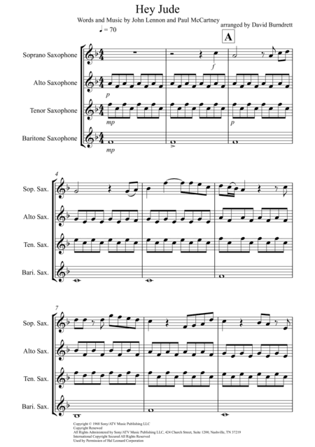 Hey Jude (arr. David Burndrett)