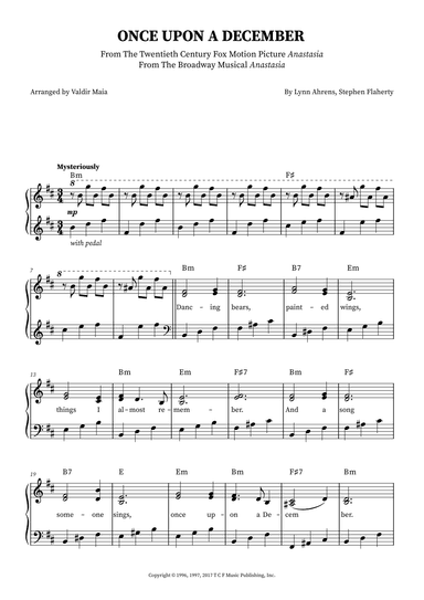 Once Upon A December (arr. Valdir Maia)