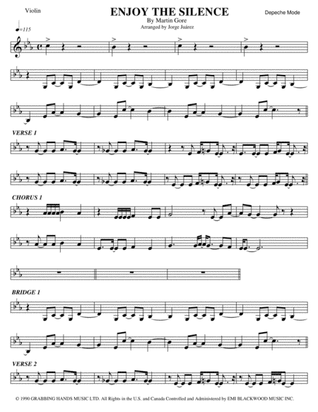Enjoy The Silence (arr. Jorge Juárez)
