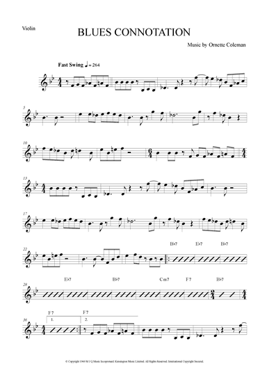 Blues Connotation (arr. The Sheet Music Library)