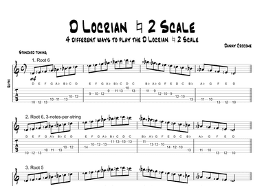 D Locrian Natural 2 Scale (4 Ways to Play)