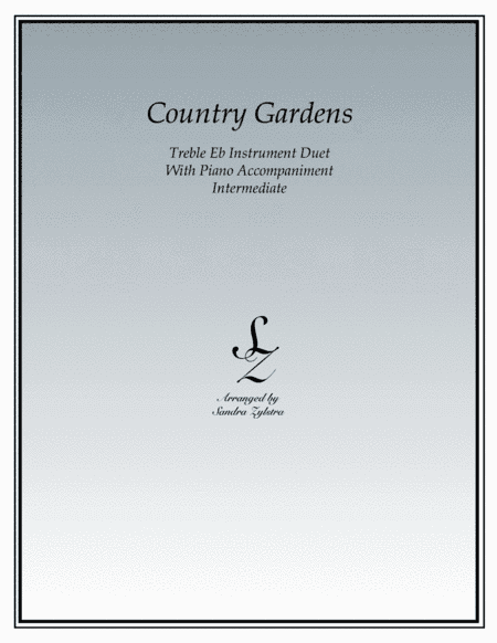 Country Gardens (treble Eb instrument duet) (arr. Sandra Zylstra)
