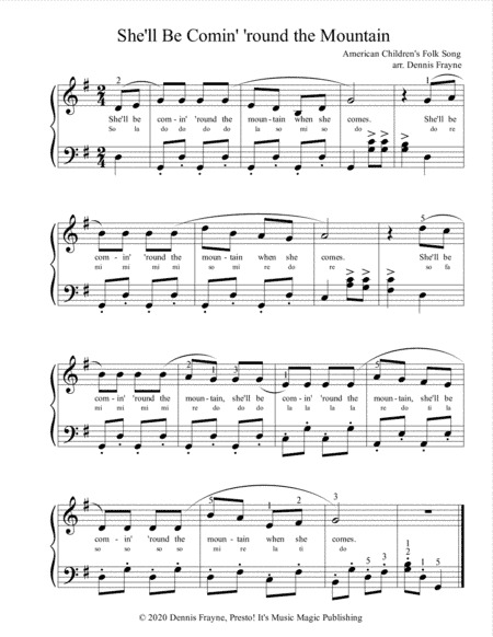 She'll Be Comin' 'round the Mountain (She'll Be Coming round the Mountain) (arr. Dennis Frayne)