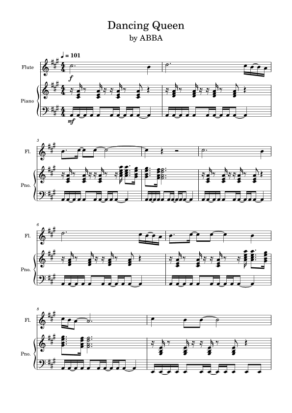 Dancing Queen (arr. Anya Alston)