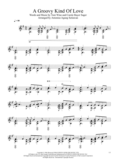 A Groovy Kind Of Love (arr. Antonius Agung Setiawan)