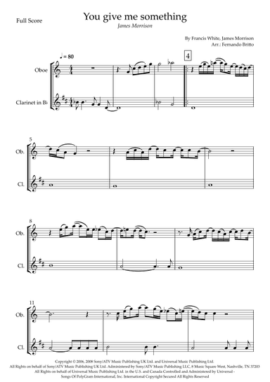 You Give Me Something (arr. Fernando Britto)