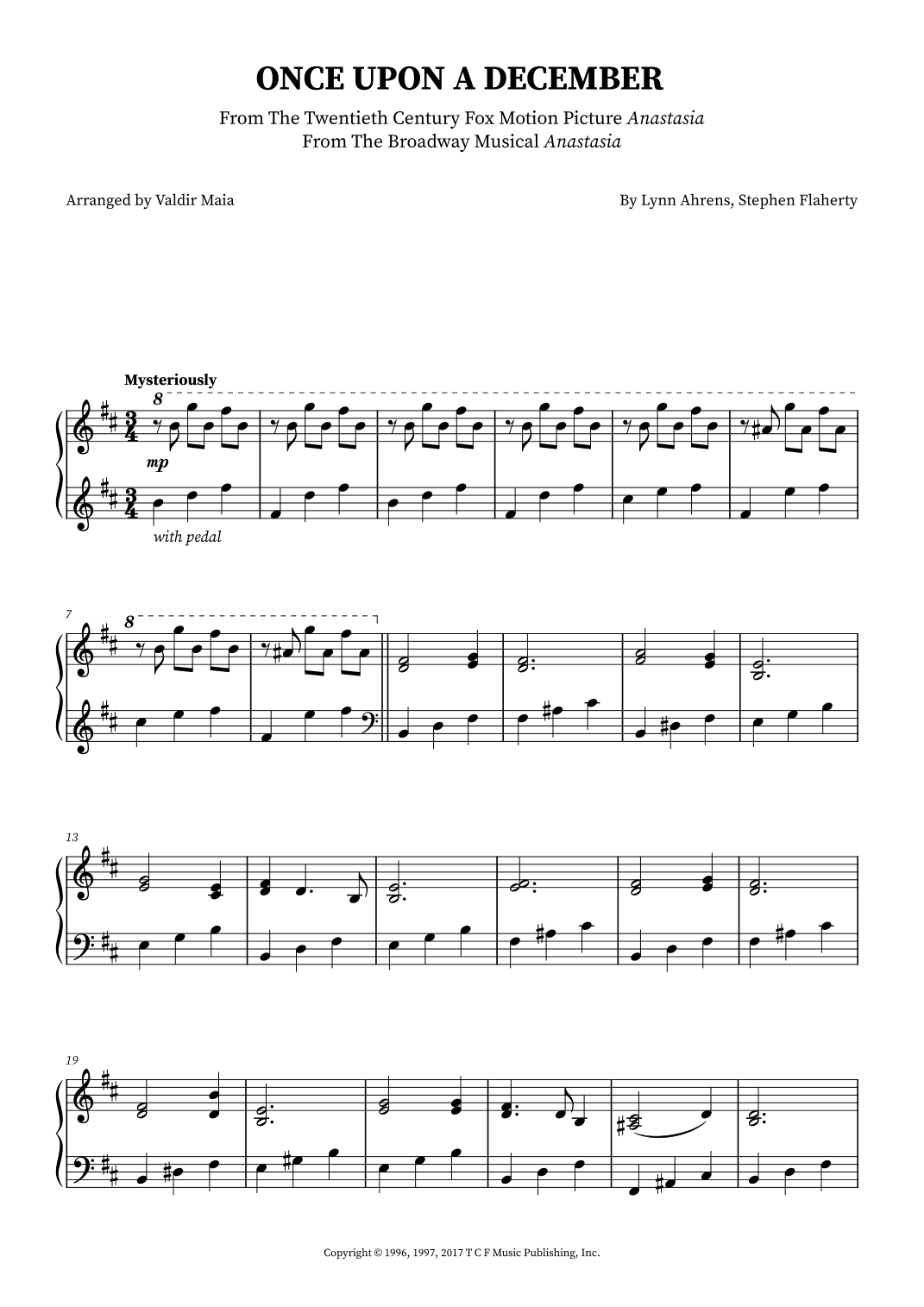 Once Upon A December (arr. Valdir Maia)