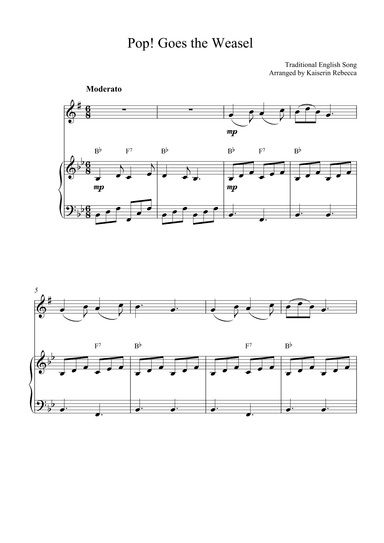 Pop! Goes the Weasel (arr. Kaiserin Rebecca)