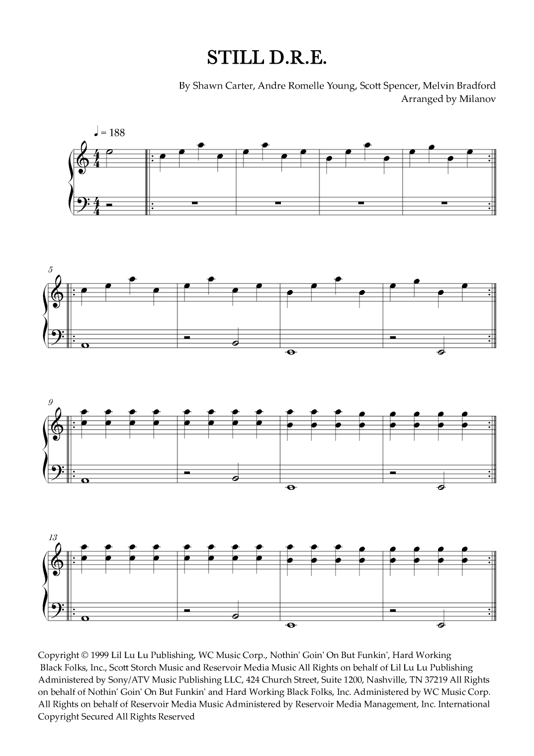 Still D.r.e. (arr. Milanov)