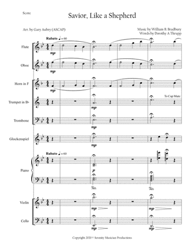 Savior, Like a Shepherd (arr. Serenity Musician Productions)