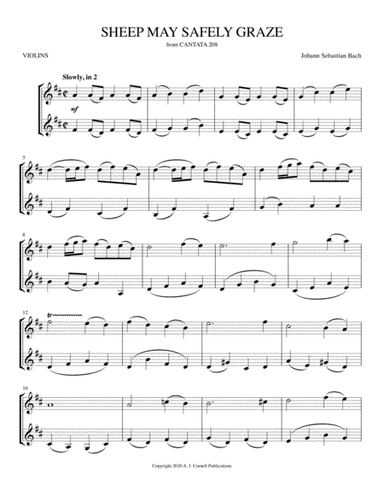 Sheep May Safely Graze (from Cantata 208) (arr. Mark Phillips)
