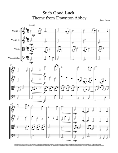 Such Good Luck (arr. Thomas Winter)