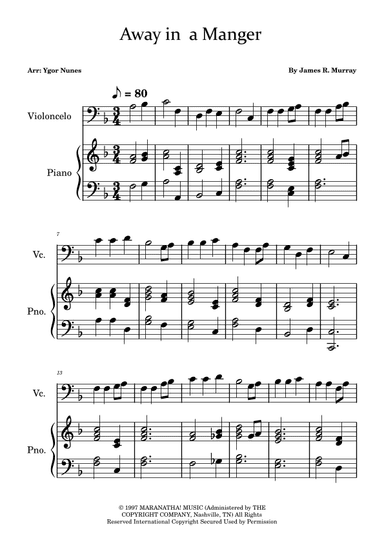 Away In A Manger (arr. Ygor Nunes)