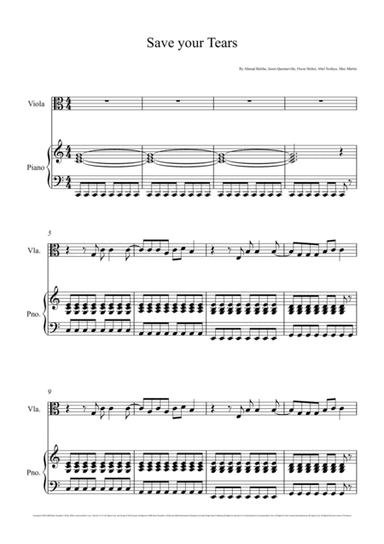 Save Your Tears (arr. André Laitano)