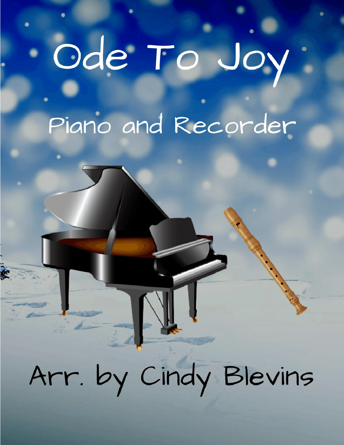 Ode To Joy, Piano and Recorder (arr. Cindy Blevins)