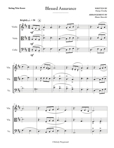 Blessed Assurance (arr. Shane Stawski)