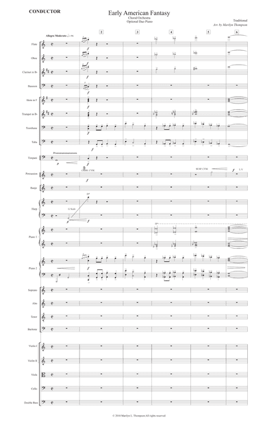 Early Amercian Fantasy--Conductor Score (arr. Marilyn Thompson)