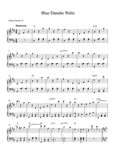 Blue Danube Waltz (arr. Alex Nunes Rodrigues)