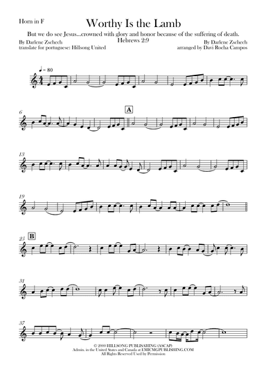 Worthy Is The Lamb (arr. Davi Rocha Campos)