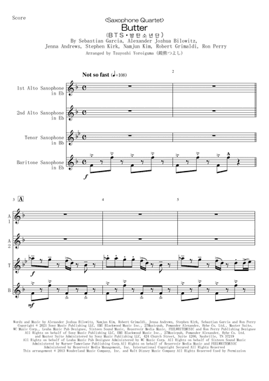 Butter (arr. Tsuyoshi Yoroiguma)