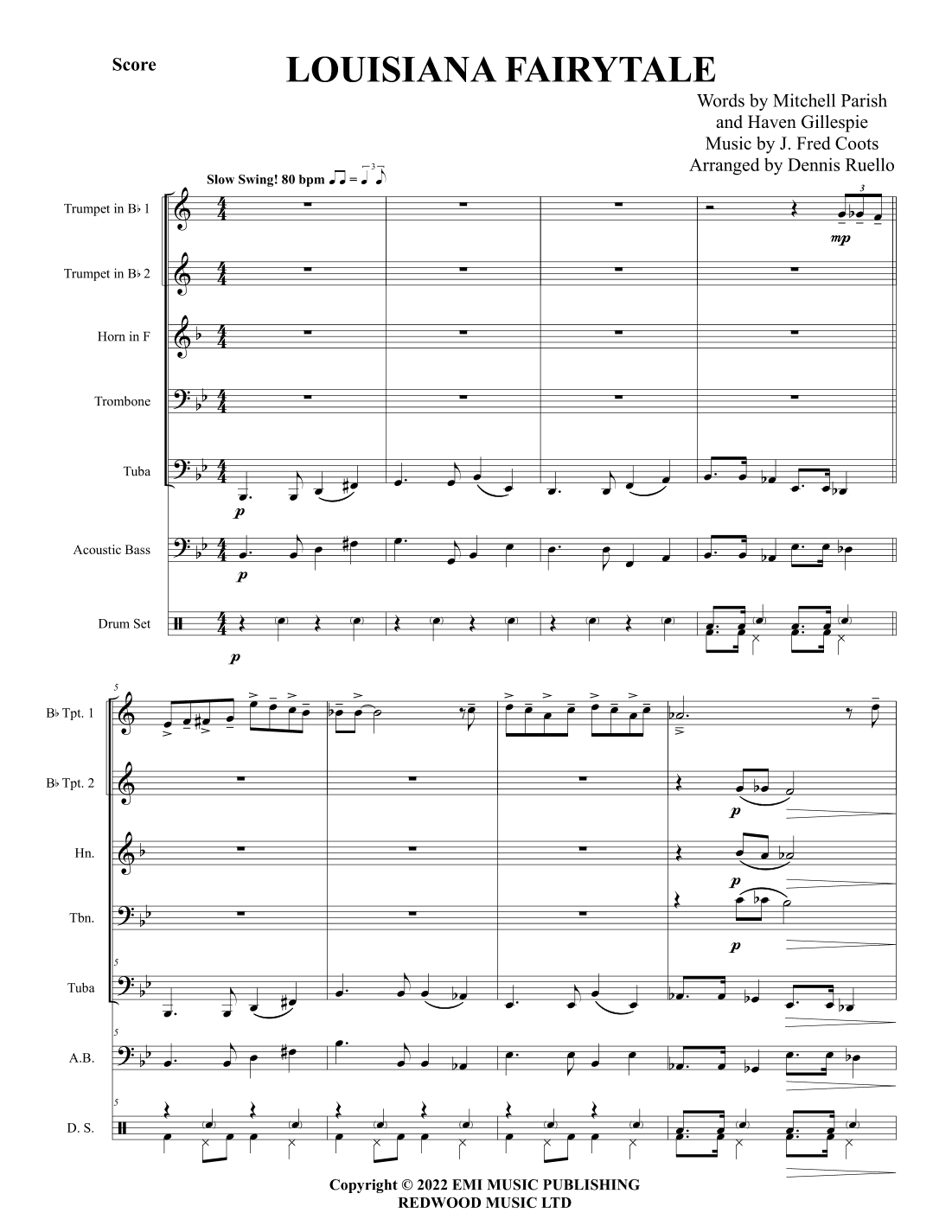 Louisiana Fairy Tale (arr. Dennis Ruello)