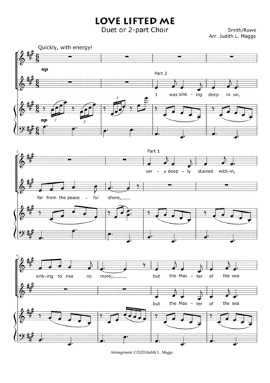 Love Lifted Me (2-Part Choir) (arr. Judith L. Maggs)