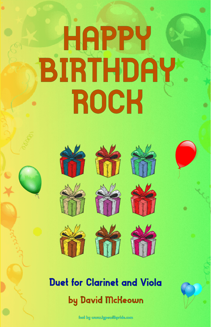 Happy Birthday Rock, for Clarinet and Viola Duet (arr. David McKeown)