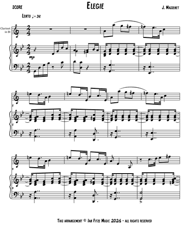 Elegie Melodie Op.10 (arr. Ian Fitze)