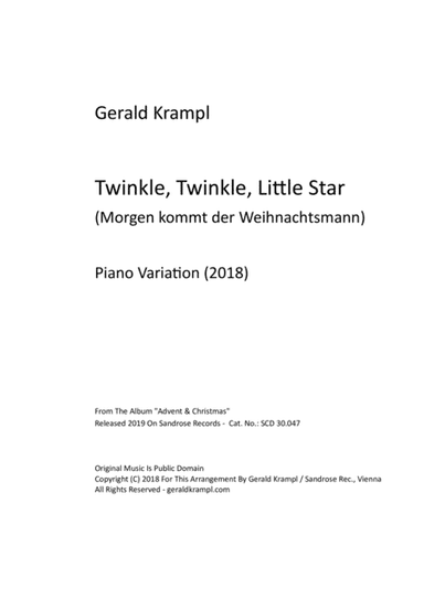 Twinkle, Twinkle, Little Star (Morgen kommt der Weihnachtsmann) (arr. Gerald Krampl)