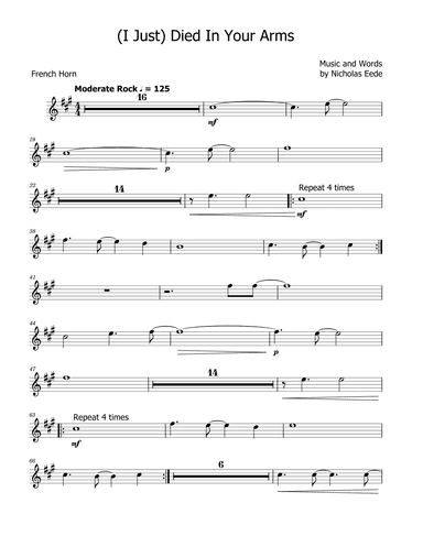 (i Just) Died In Your Arms (arr. David Lartey)