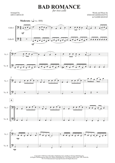 Bad Romance (arr. Art.o Artaud)