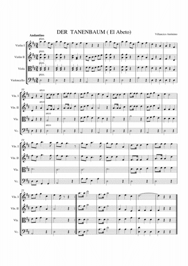 Der Tanenbaum (arr. Salvador Meléndez)