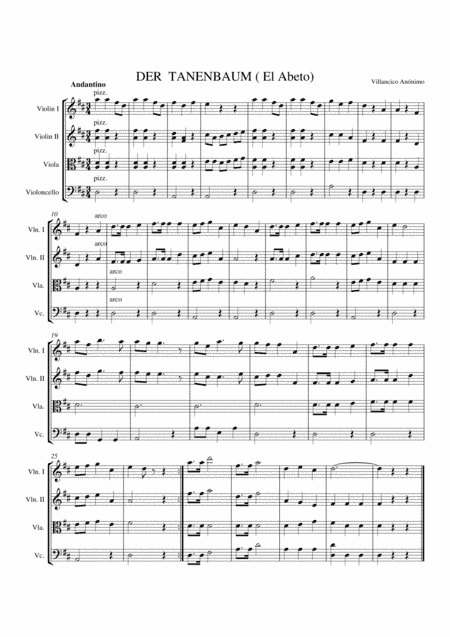 Der Tanenbaum (arr. Salvador Meléndez)